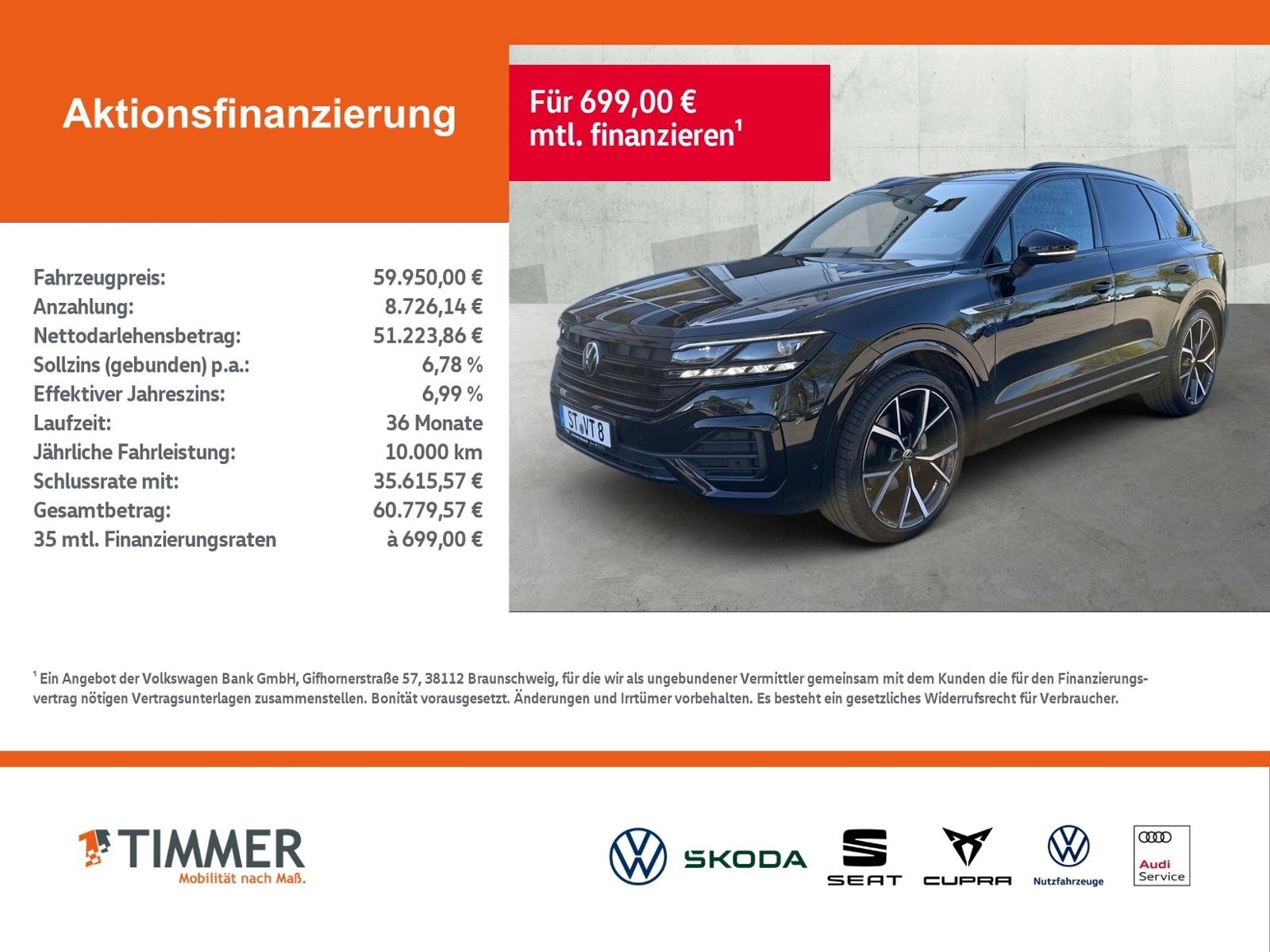 Volkswagen Touareg 3.0 TDI V6 4M R-LINE BLACK AHK DYNAUDIO foto 2