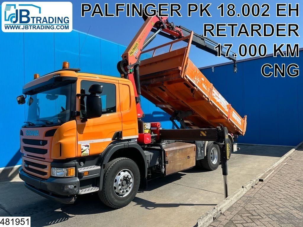 Scania P 340 EURO 6, CNG, 6x2, Retarder, Palfinger, Rem