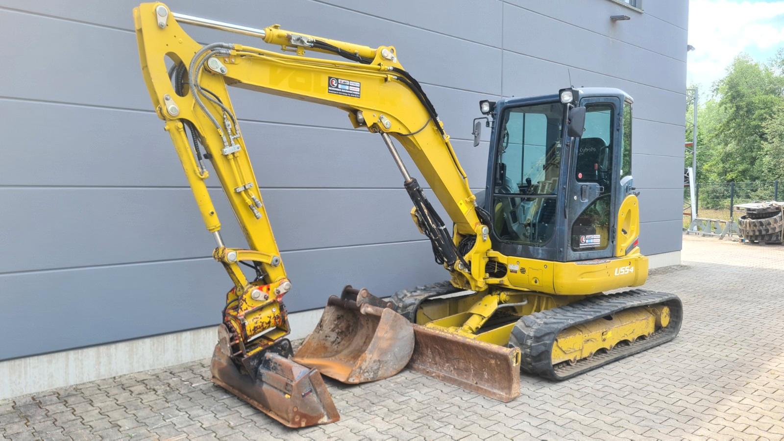 Kubota U55 4  -  Powertilt - Hydrl. SW  - 2 x Löffel