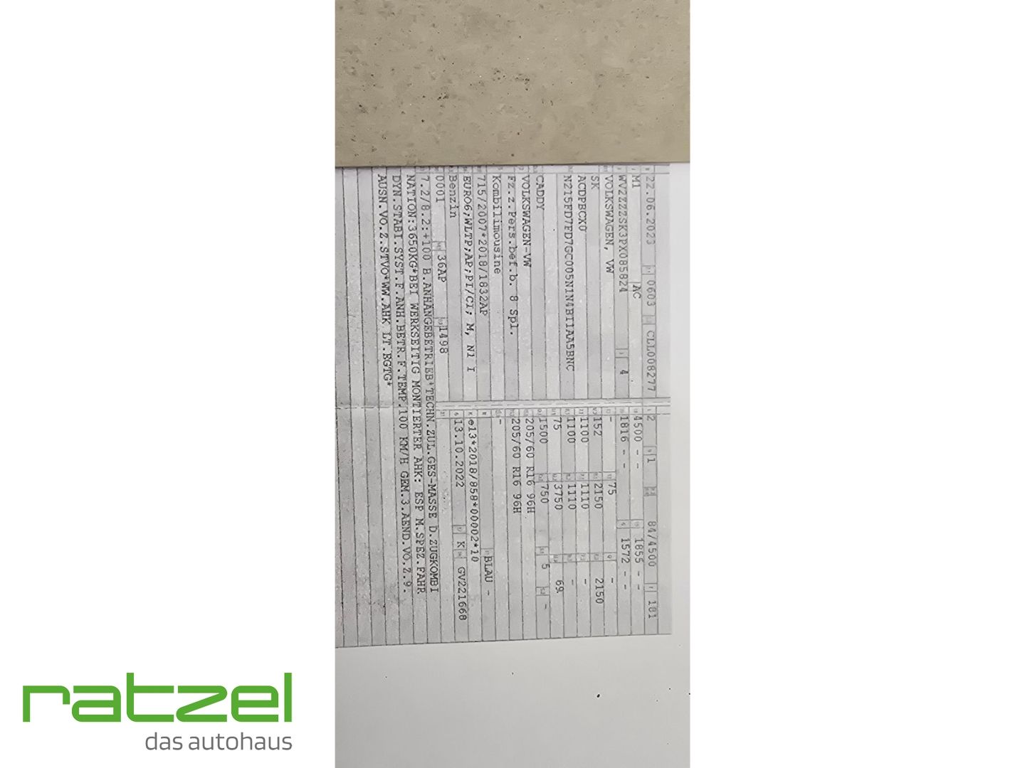 Fahrzeugabbildung Volkswagen Caddy Life 1.5 TSI DSG 5-Sitze Rückfahrkamera AC
