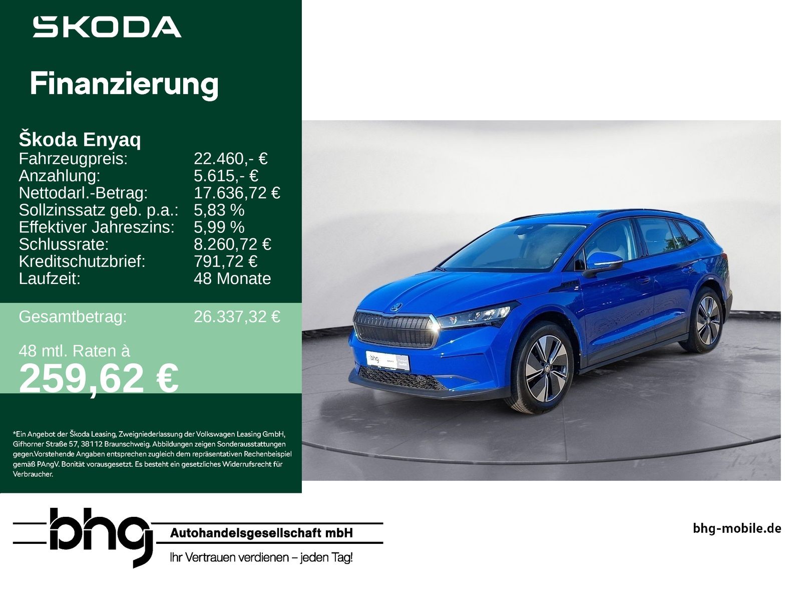 Skoda Enyaq iV electric 1-Gang-Automatik