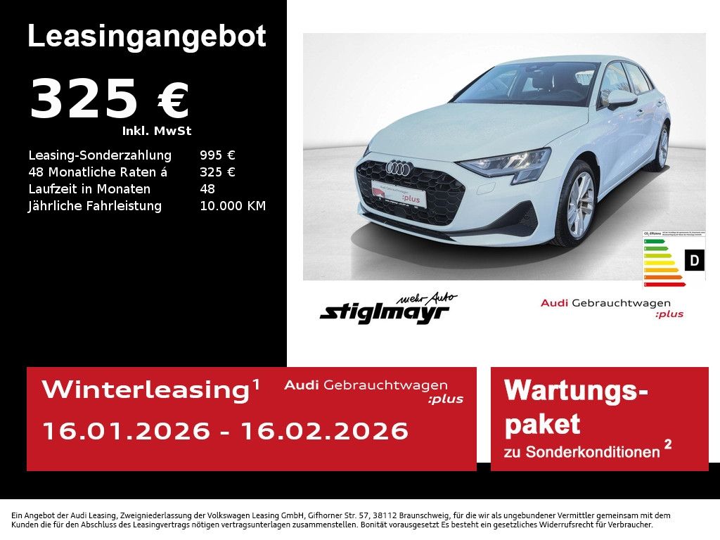 Audi A3 Sportback 35 TFSI S-tronic KAMERA+NAVI+SONOS