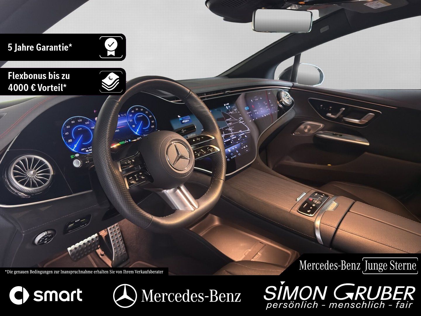 Fahrzeugabbildung Mercedes-Benz EQE 350 4M AMG Hyper Airmatic Massage Mod 2025