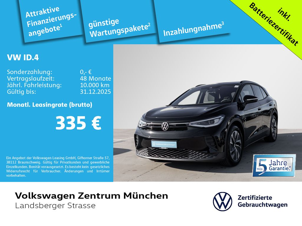 Volkswagen ID.4 Pure 125kW Wärmepumpe AHK ACC CCS IQ.Light