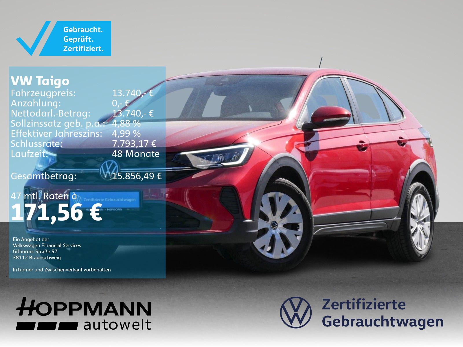 Volkswagen Taigo 1.0 TSI LED DAB+ Sitzheizung Einparkhilfe