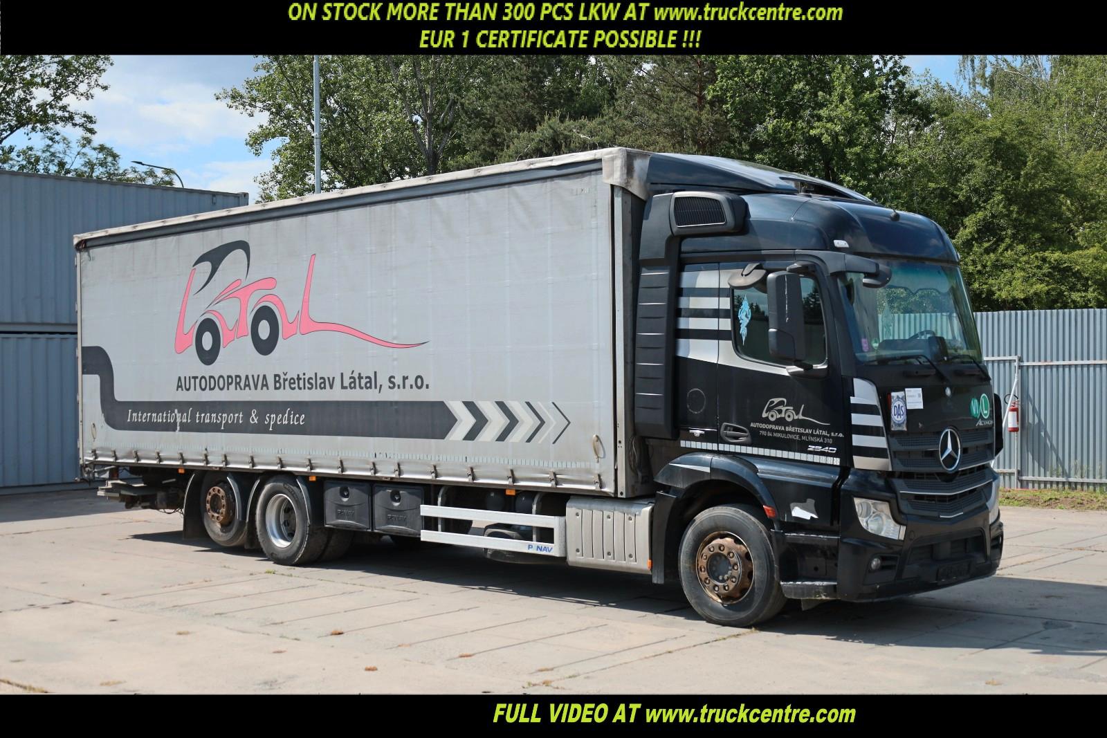Mercedes-Benz ACTROS 2540, 6x2, EURO 6, 23 PALLETS, TAIL LIFT