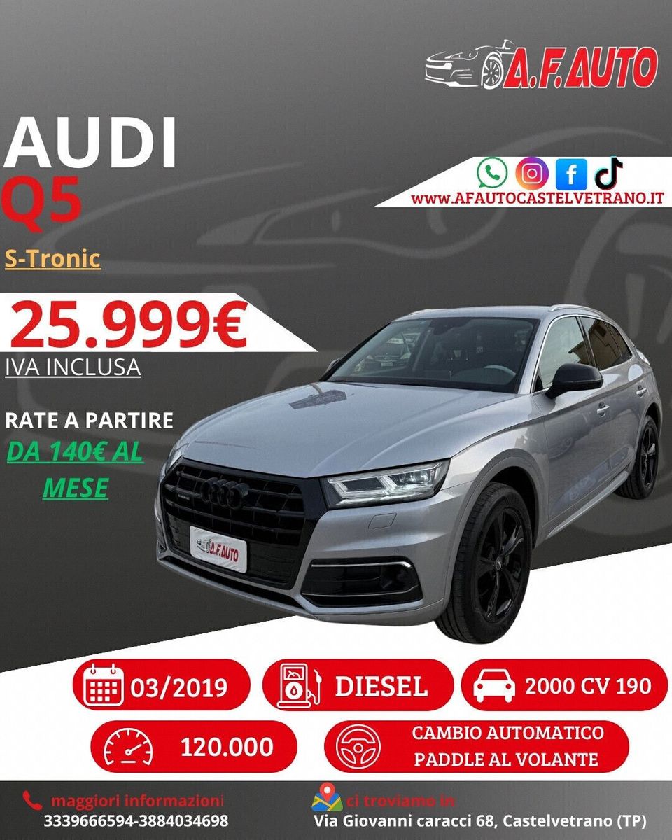 AUDI Audi Q5 2.0 TDI 190 CV quattro S tronic Design