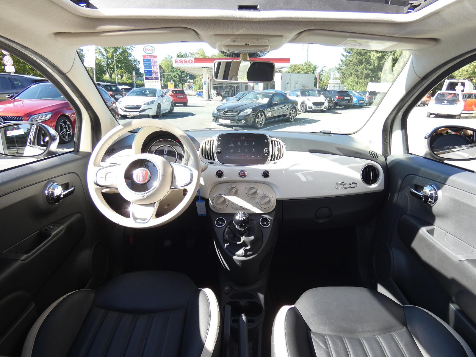 Fiat 500 Anniversario Glas-Schiebedach LED NAVI PDC