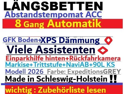 Hobby Ontour K 640 ET Automatik 8GANG LÄNGSBETTEN iSo