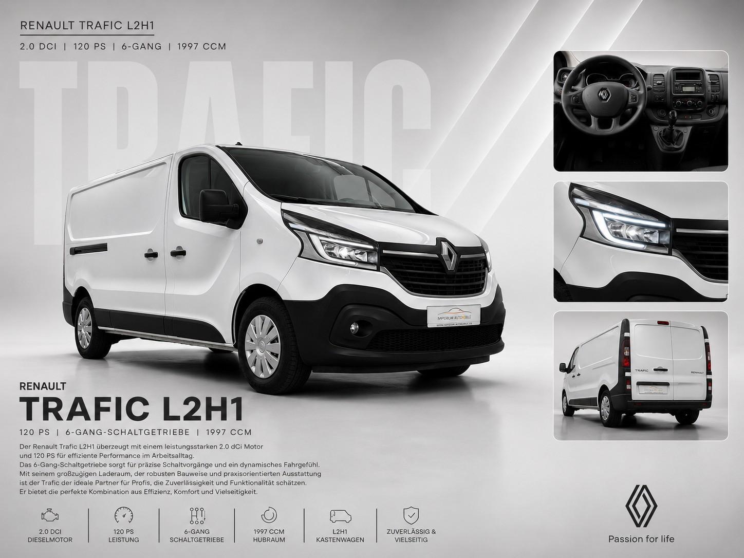 Renault Trafic 2.0 dCi L2H1 *LED*KLIM*TEMP*SHZ*CAM*PDC*