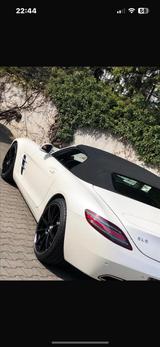 Mercedes-Benz SLS AMG 6,3 V8 Scheckheft  KD/Reifen neu - weiße Mercedes-Benz SLS AMG