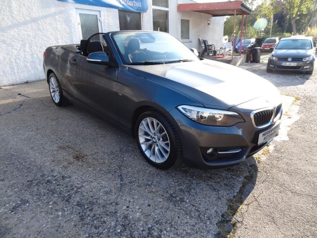 Fahrzeugabbildung BMW 218i Cabrio/Sport-Line/1.Hd/64TKM/SitzH/PDC/