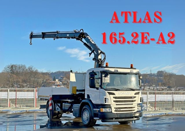 Scania P 320 Pritsche 4,65m *ATLAS 165.2E-A2 + FUNK*TOP