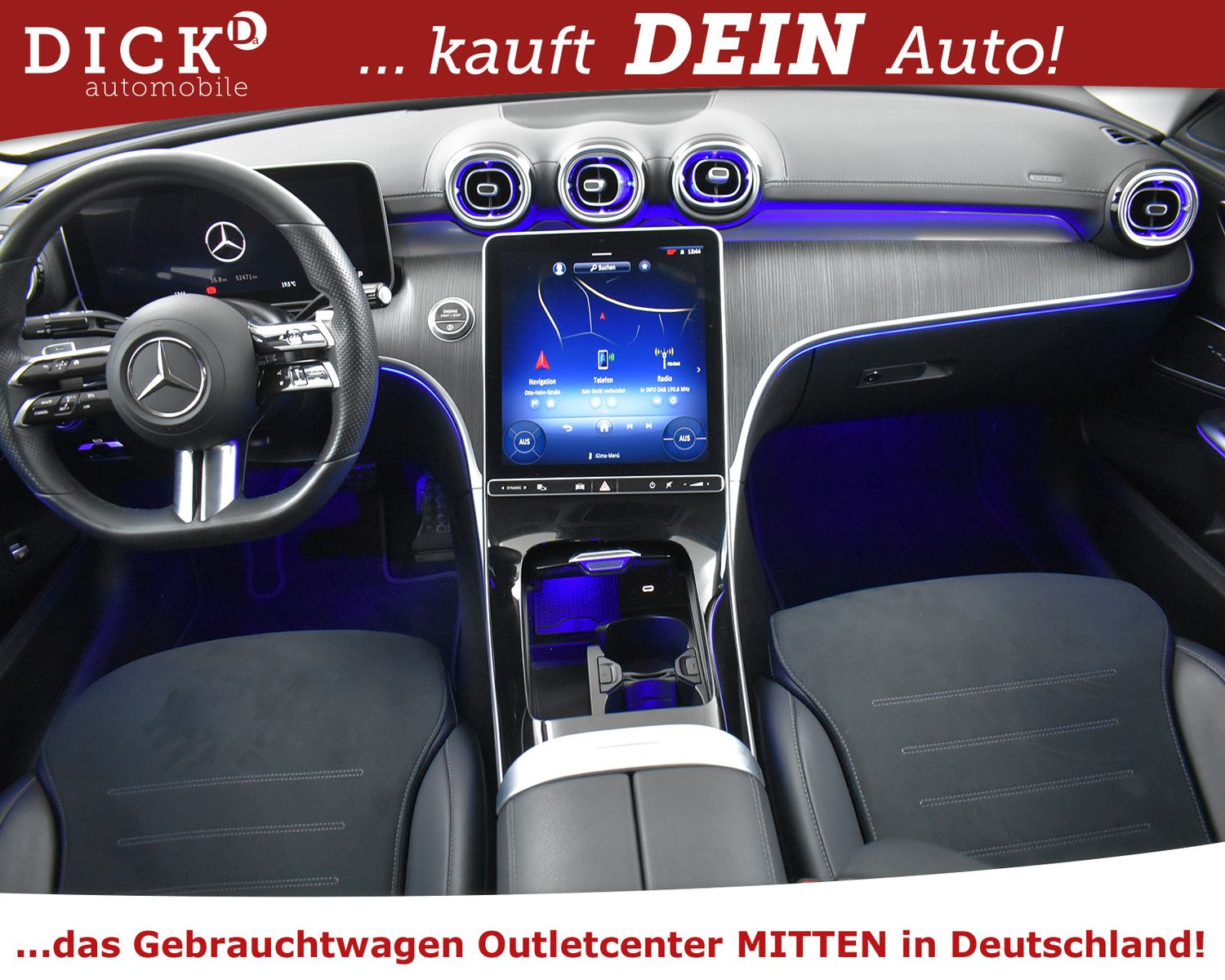 MERCEDES-BENZ C 200 4Mat 2X AMG Line WIDE+NAVI+LED+SHZ+360+19" - Image 8