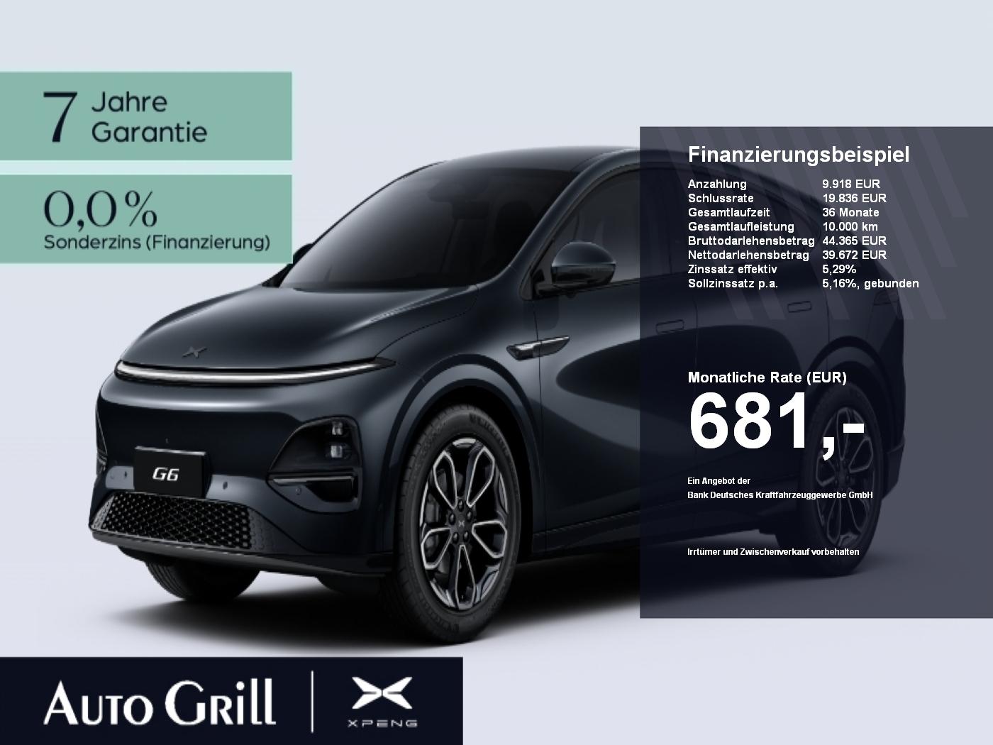 XPENG G6 2025 RWD Long Range AHK CarPlay 360Kam Pano