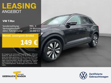 Volkswagen Leasingangebot: Volkswagen T-Roc 1.0 TSI GOAL NAVI ASSIST APP-CON PRIVACY