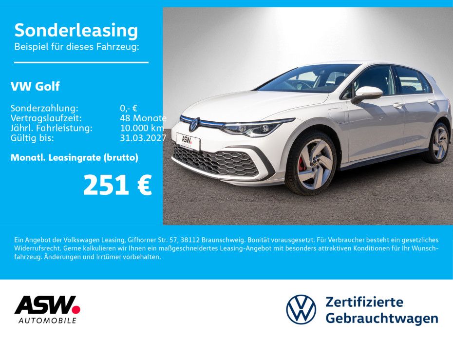 Volkswagen Golf GTE 1.4TSI eHybrid DSG LED Navi ACC AHK