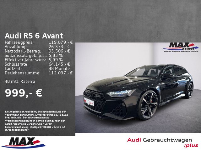 Audi RS 6 Avant 305 KM/H+KERAMIK+SAGA+WABEN+HD MATRIX