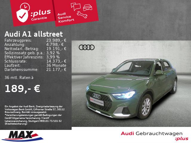 Audi A1 allstreet 25 TFSI LED+VC+SITZHZG+APP+PDC+ALU+