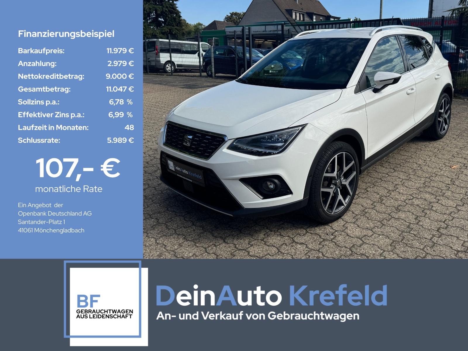 Seat Arona 1.0 TSI XCELLENCE LED, Navi, ACC, 18 Zoll
