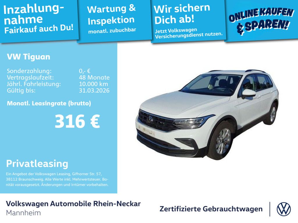 Tiguan 1.5 TSI Life DSG GAR 2029 Navi PDC LED uv