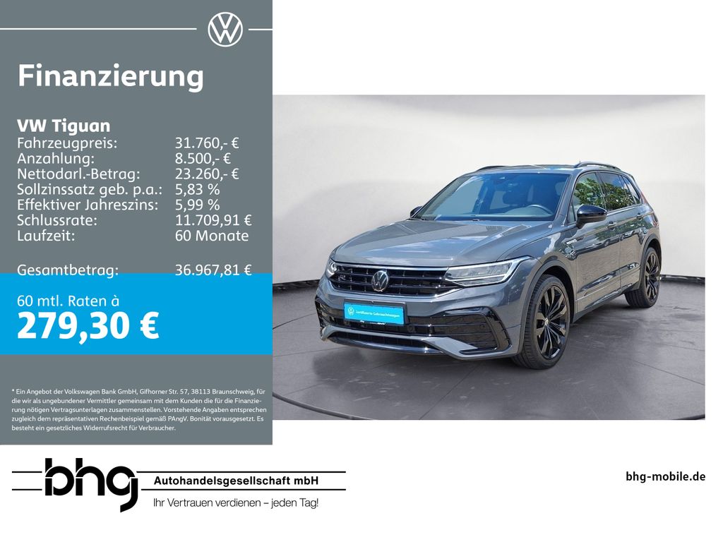 Tiguan 1.5 TSI DSG R-LINE #AHK #KAMERA #BLACK-ST