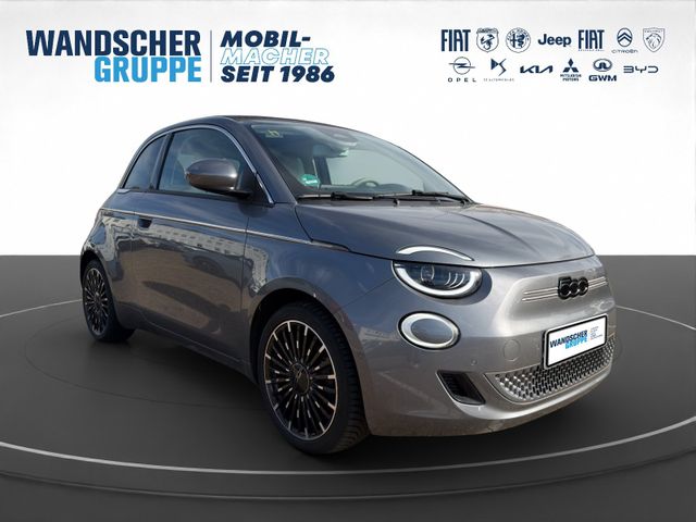 Fiat 500 e Cabrio La Prima 360+Kam.+KeyLess+LED+Navi