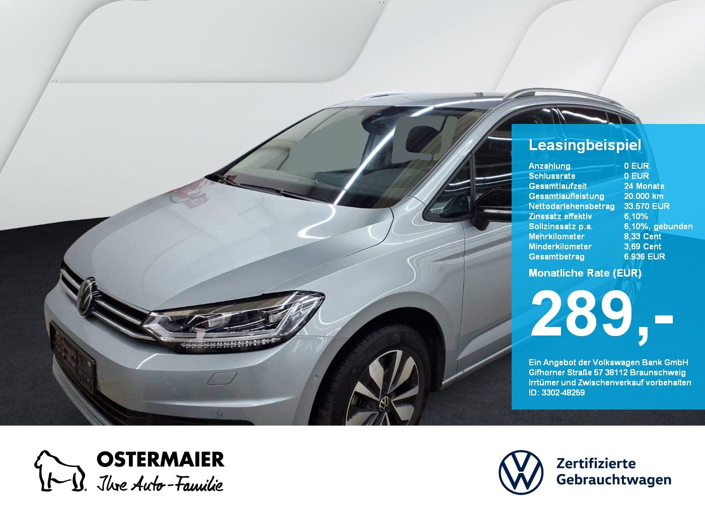Volkswagen Touran CL GOAL 1.5TSI 150PS DSG ACC.7-S.AHK.NAVI