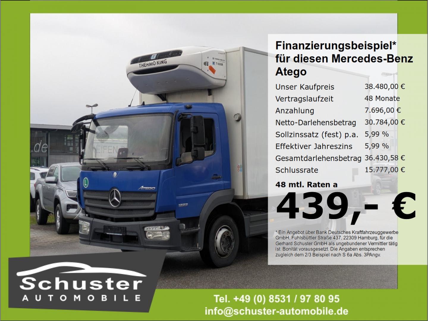 Mercedes-Benz Atego 1223 Kühlkoffer+LBW*Autom Tempo Klima SHZ