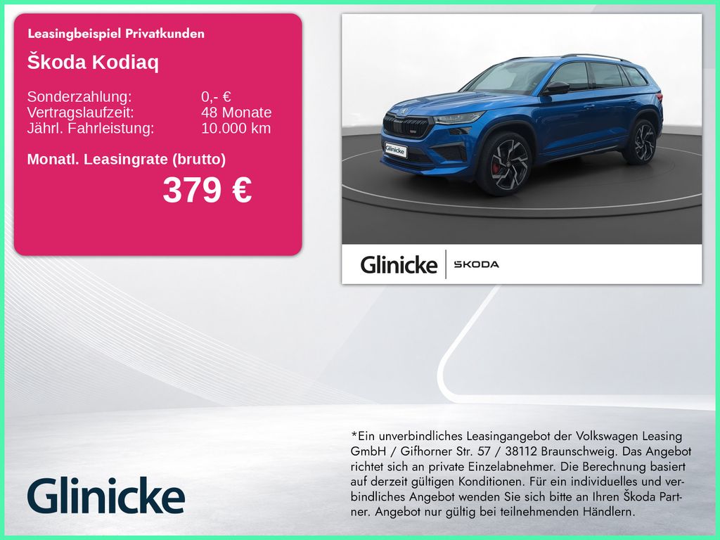 Kodiaq RS 2.0 TSI 4x4 AHK Pano StHz DSG