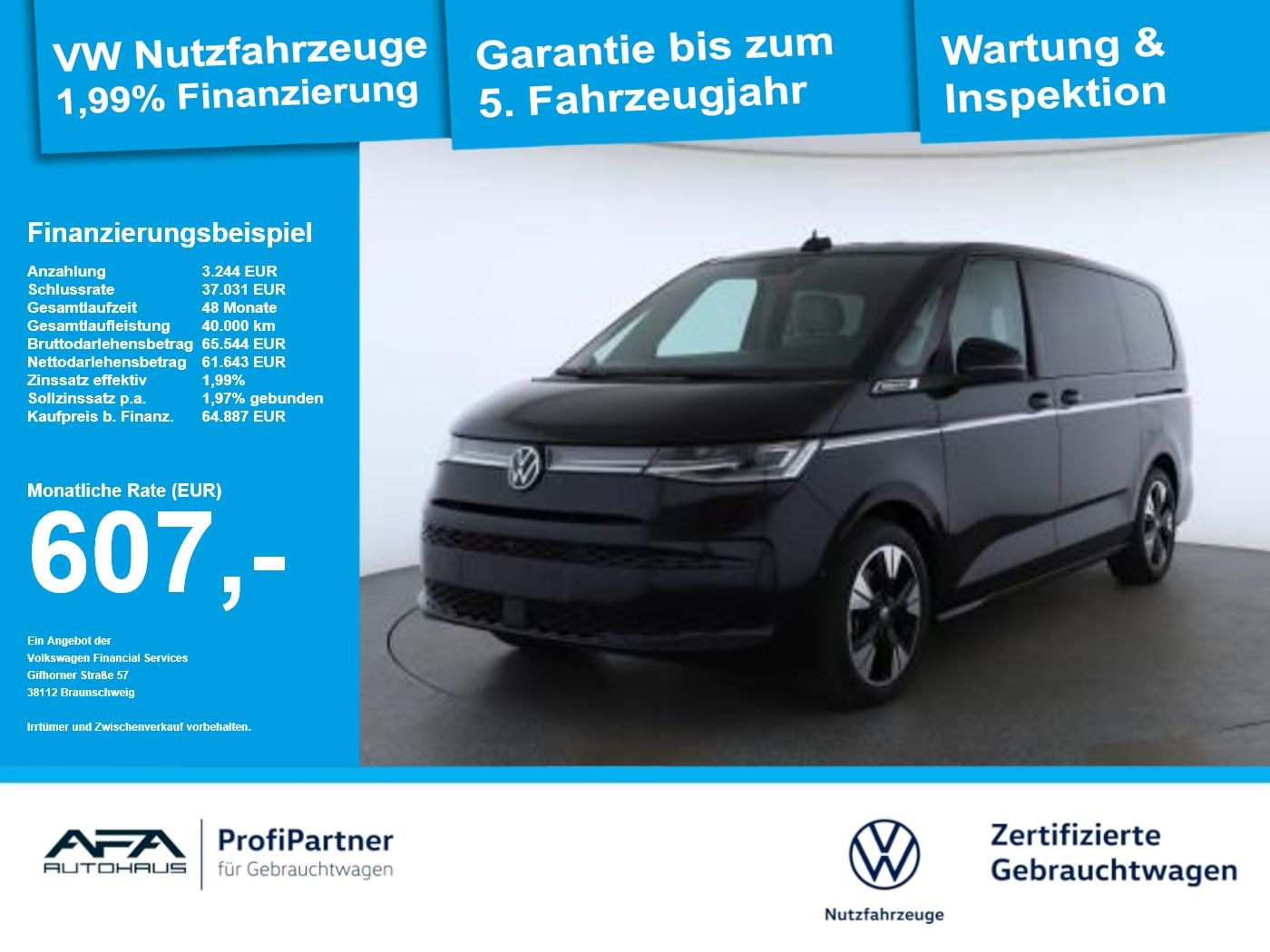Volkswagen T7 Multivan 1.5 eHybrid lang STYLE DSG AHK*Leder