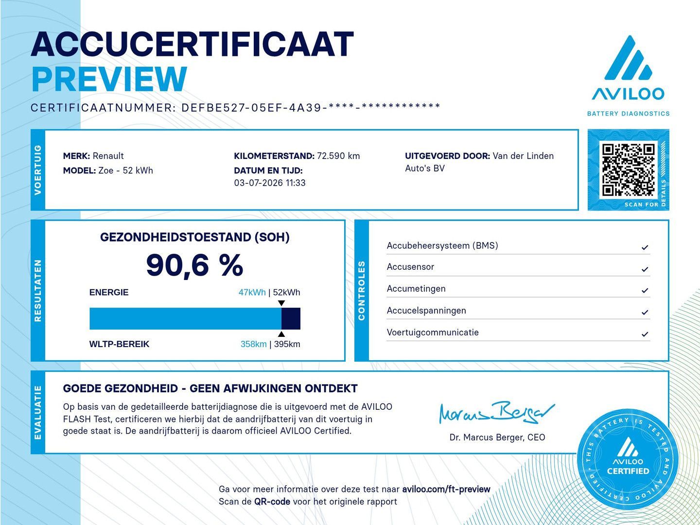 Renault ZOE R135 Intens 52 kWh SOH 90,6% | Koop Accu | W imagem 3