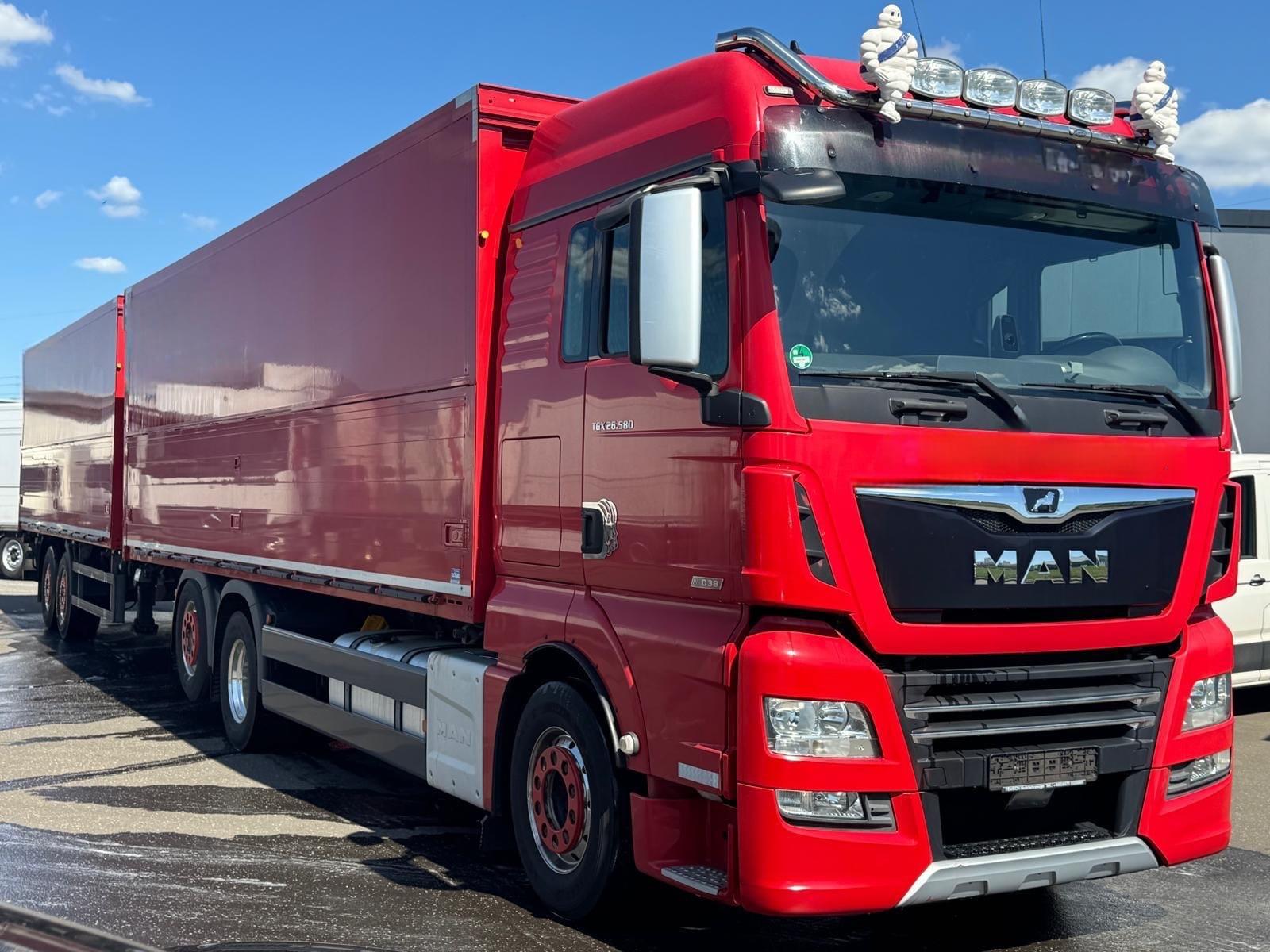 MAN TGX 26.580 XLX / 2 x LBW / KOMPLETTZUG / D 38 !!