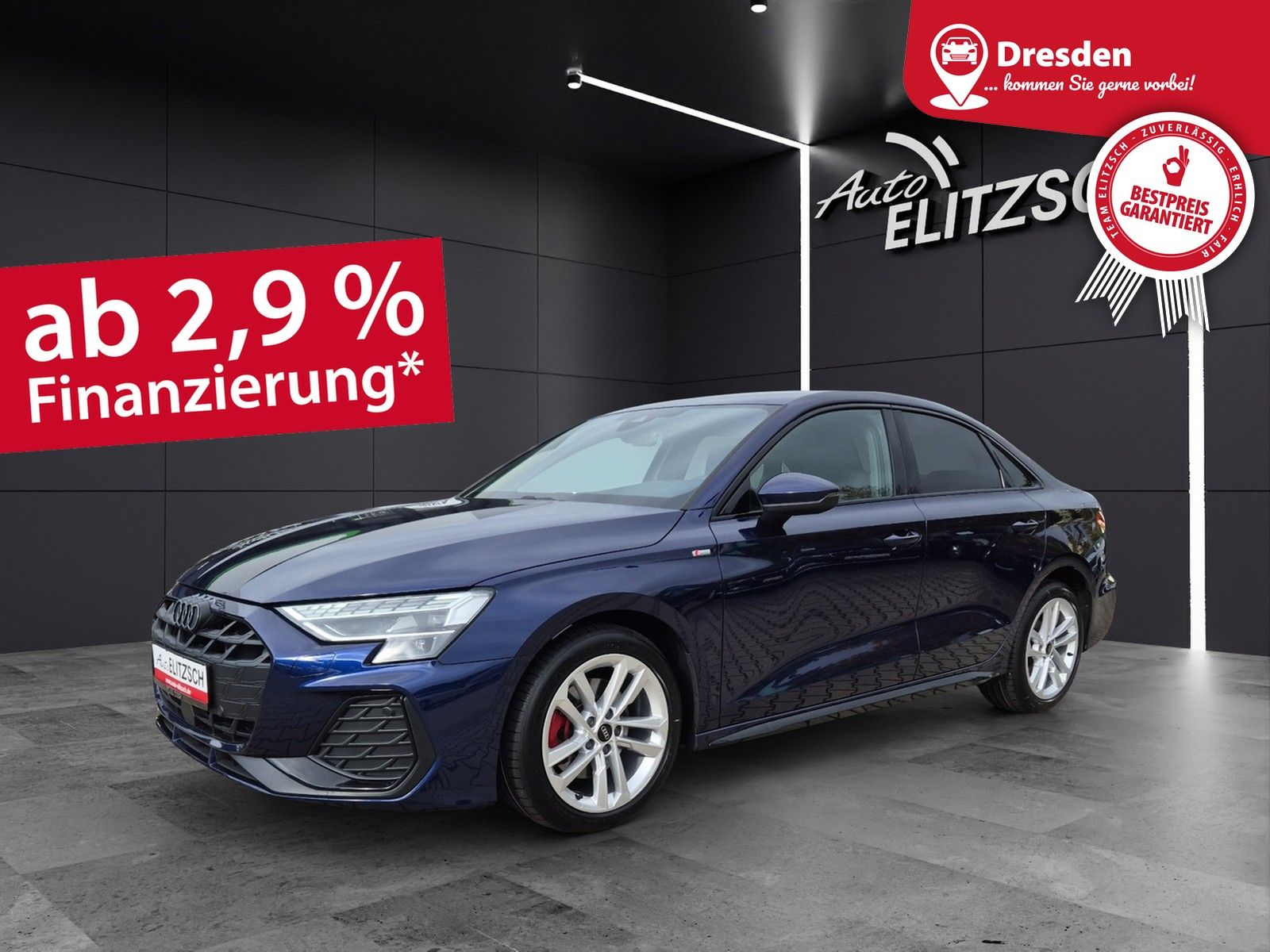 Fahrzeugabbildung Audi A3 Limousine 35 TDI S-line S tronic Standhzg LED