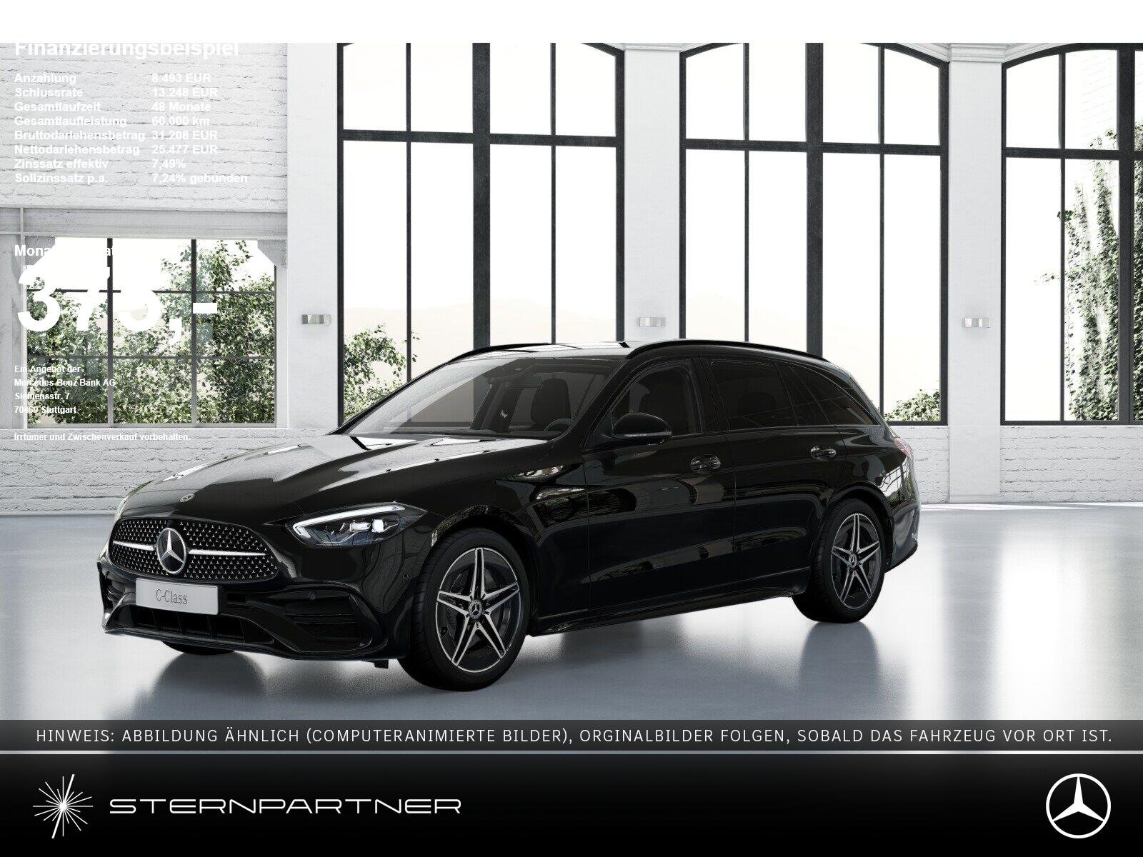 Mercedes-Benz C 180 T AMG+MBUX+DIST+TOTW+NIGHT+AMBIENTE+360°