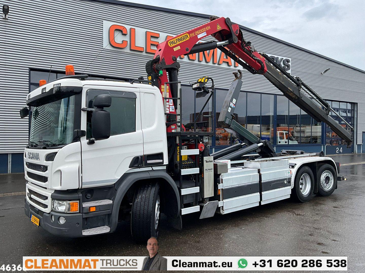 Scania P 340 CNG Euro 6 Palfinger 26 Tonmeter laadkraan