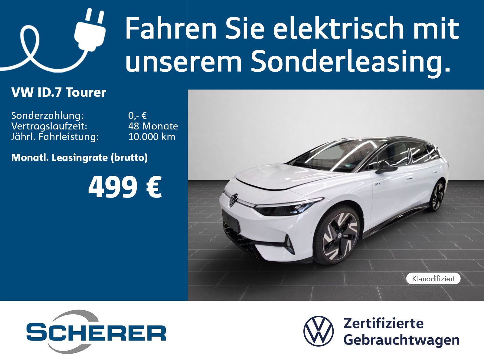 Volkswagen ID.7 Tourer GTX 4MOTION 86 kWh | 21" in Schwarz/