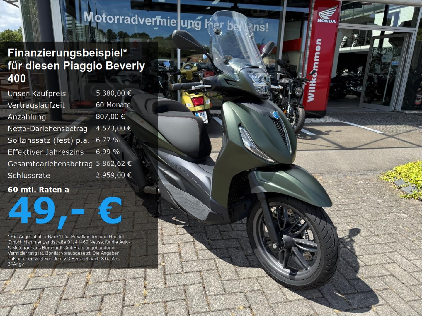 Piaggio Beverly 400 hpe*1.Hand*wenig Km*Windschild*