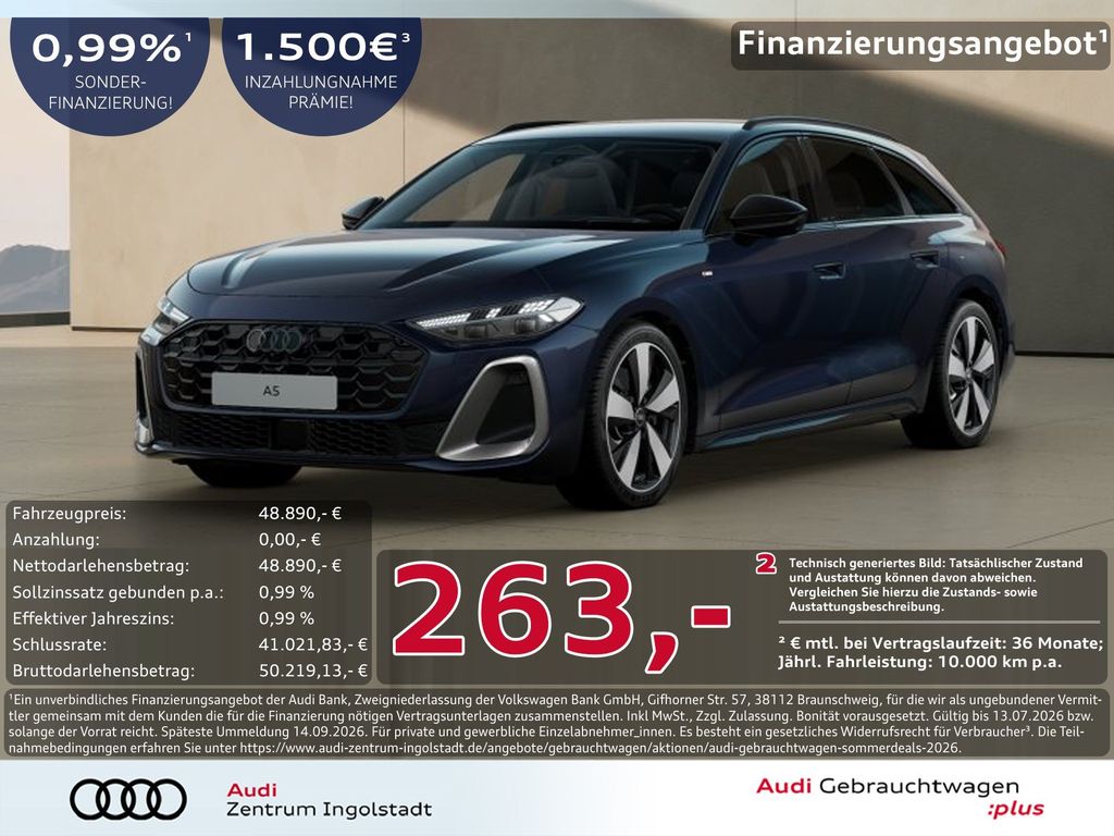 Audi A5 Avant TDI edition one S line TECH+ MATRIX AHK