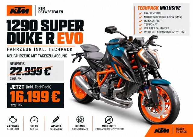 KTM 1290 Super Duke R EVO *TECHPACK AKTION*