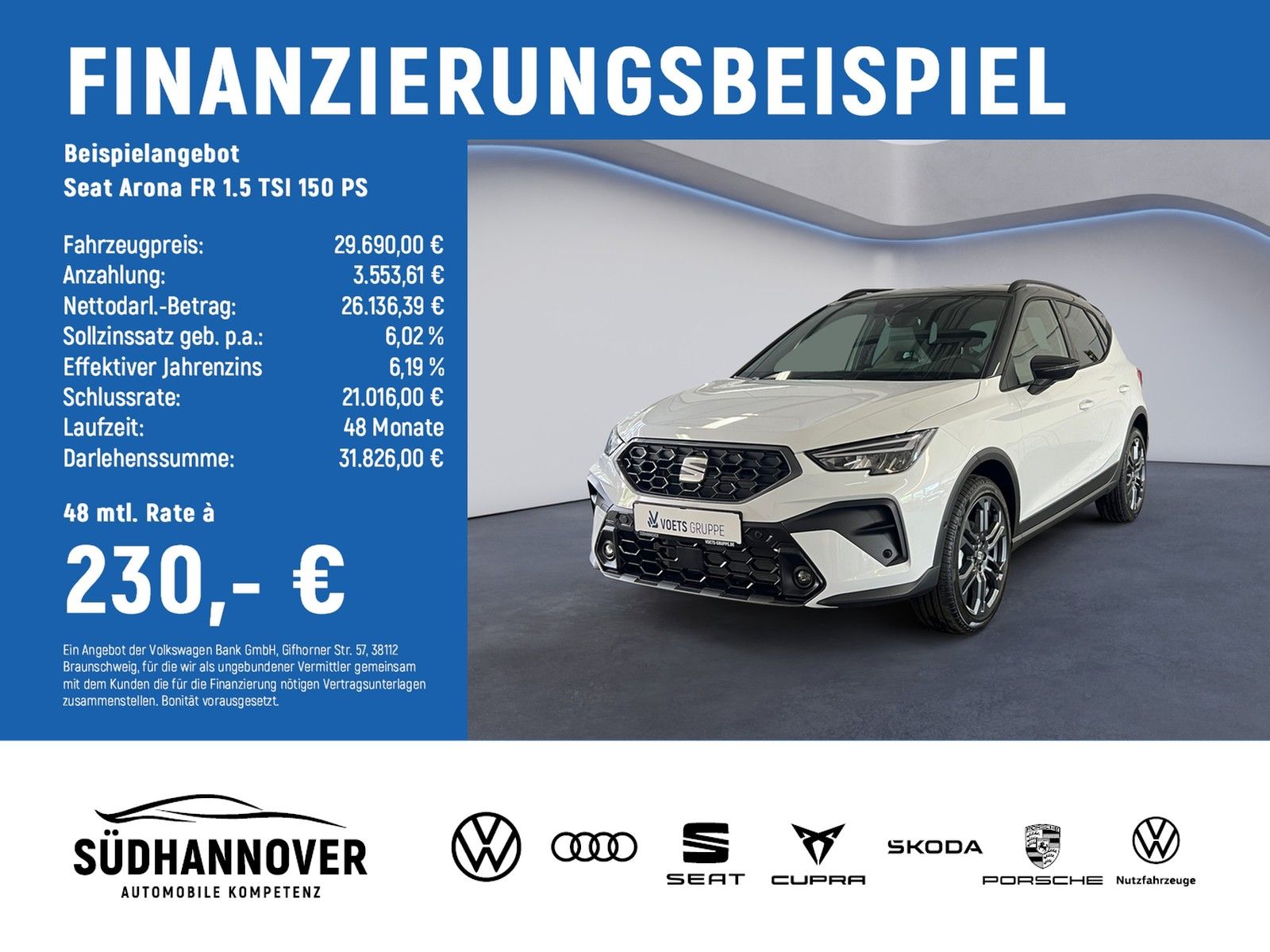 Seat Arona FR 1.5 TSI 150 PS AHK KESSY LED NAVI SOUND
