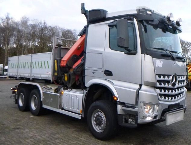 Mercedes-Benz 6x6 AROCS 3351 PALFINGER PK 34002 WINDE KIPPER