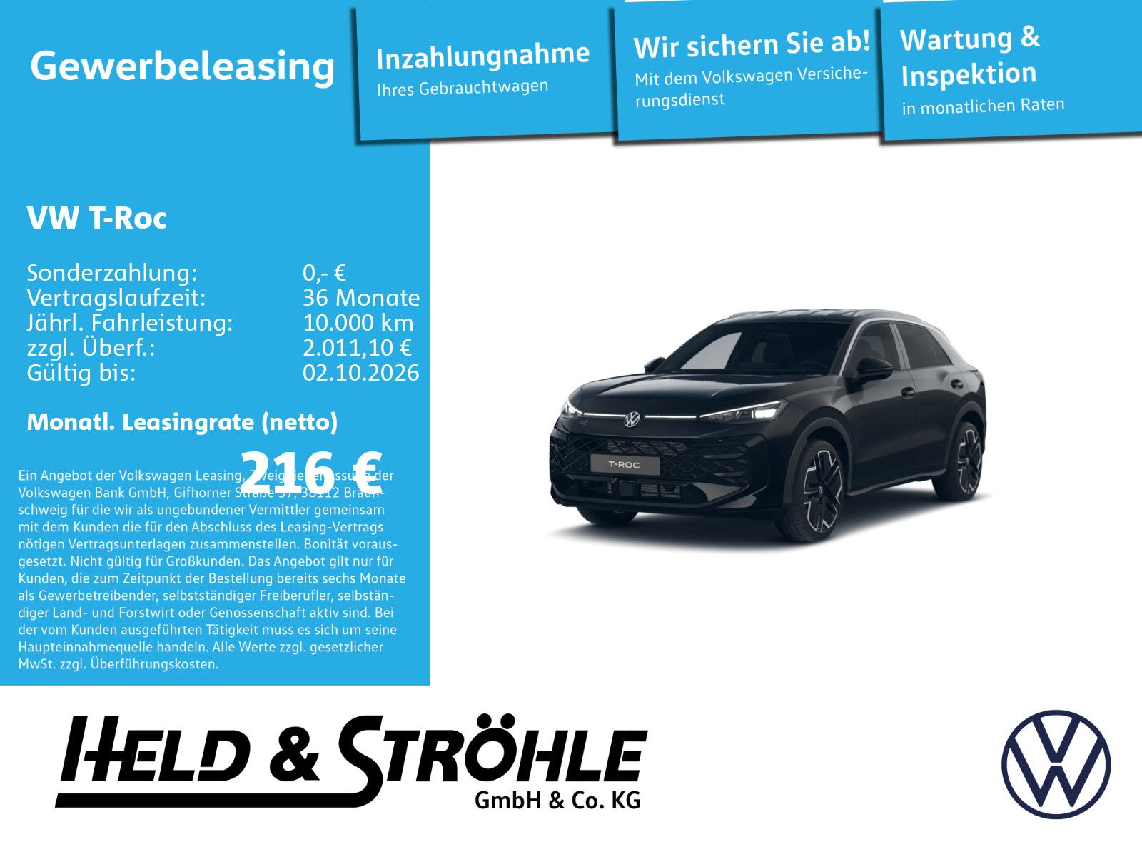 Volkswagen T-Roc R-Line 1.5 l eTSI OPF 110 kW (150 PS) 7-Ga