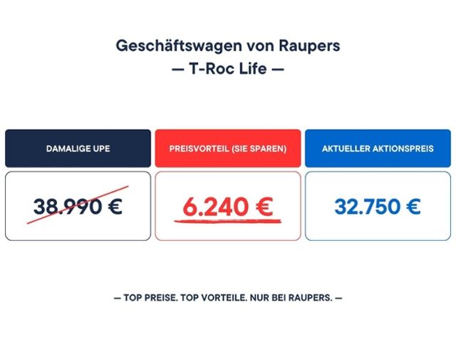 Volkswagen T-Roc Life 1.5 l eTSI OPF 7-Gang-DSG imagem 3