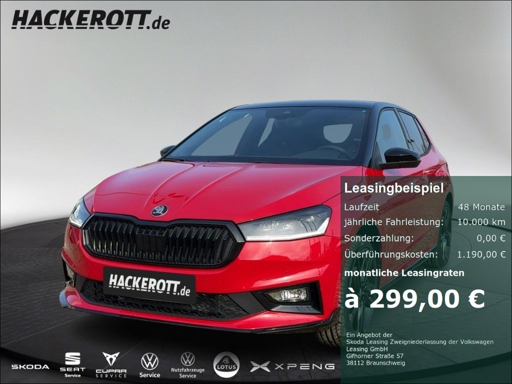 Skoda Fabia 130 1.5 TSI 177PS DSG Navi ACC PDC v+h