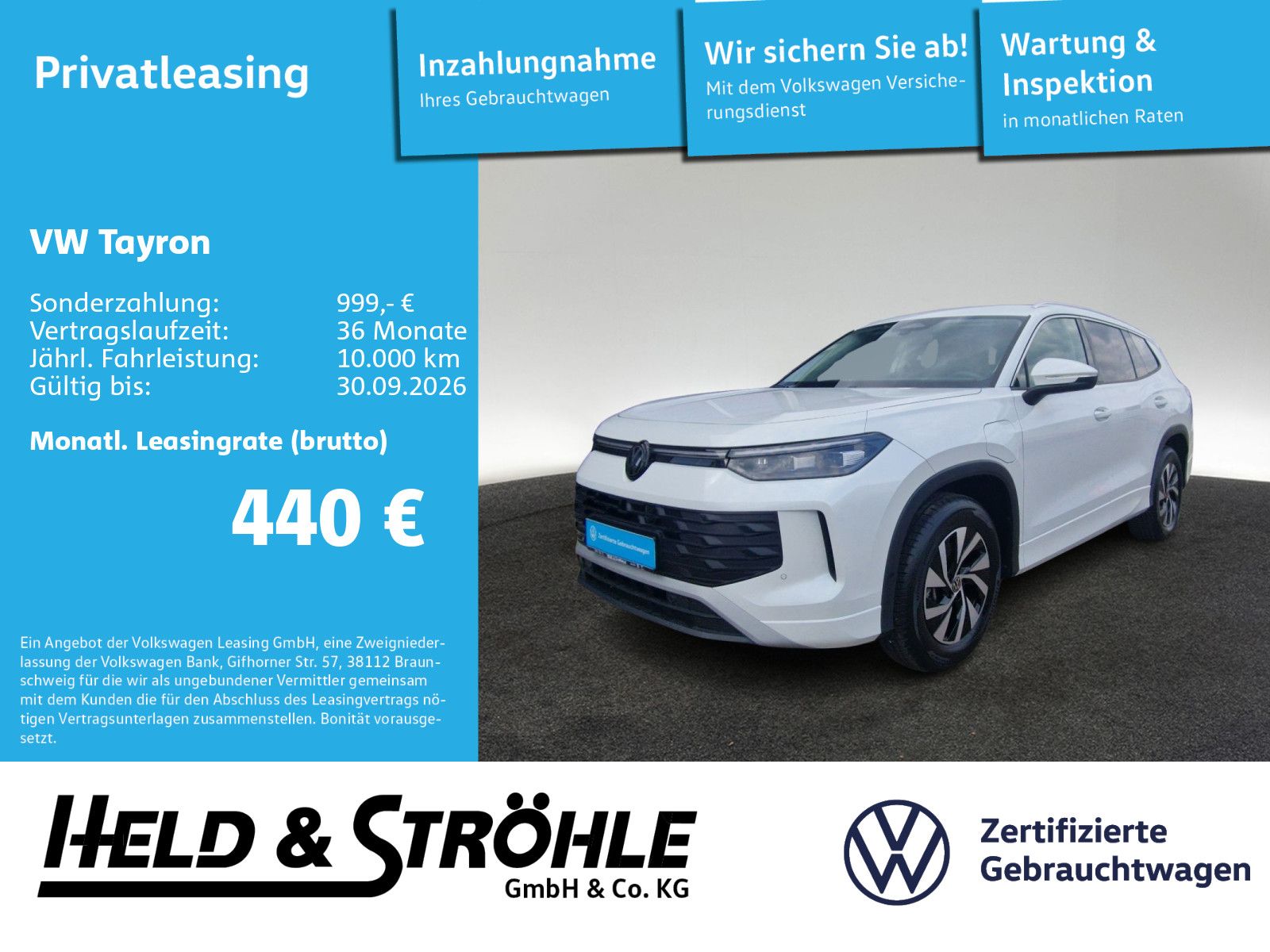 Volkswagen Tayron Life eHybrid AHK LED NAVI KAM SHZ foto 1