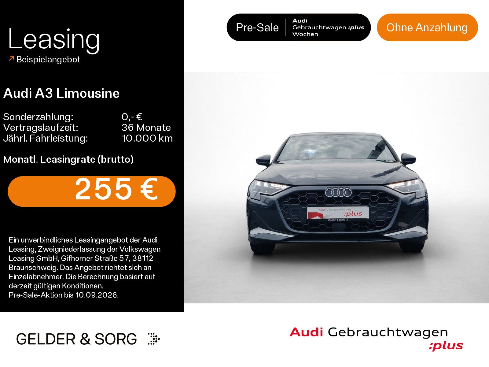 Audi A3 Limousine 35 TDI advanced RFK*LED*Sound*Navi