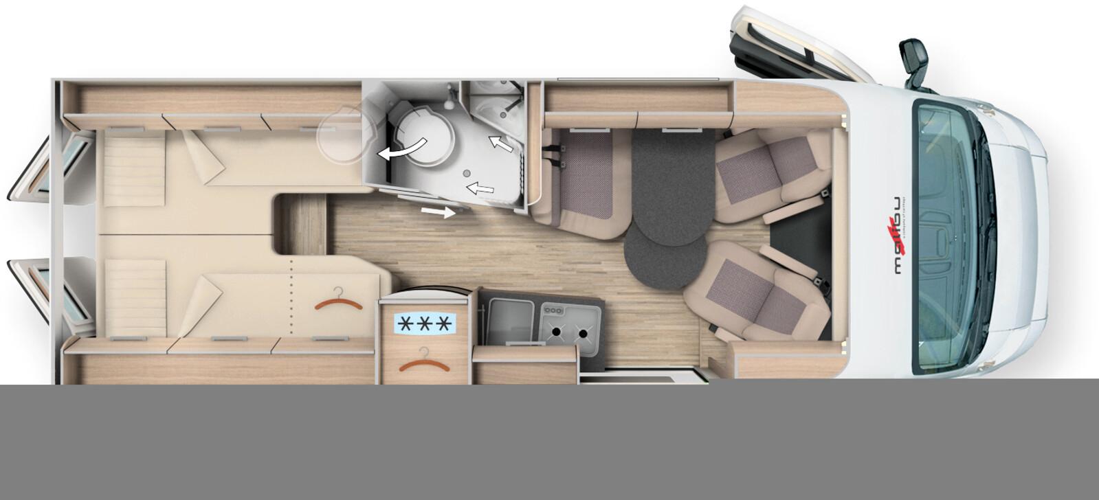 Malibu Van charming coupé 640 LE 