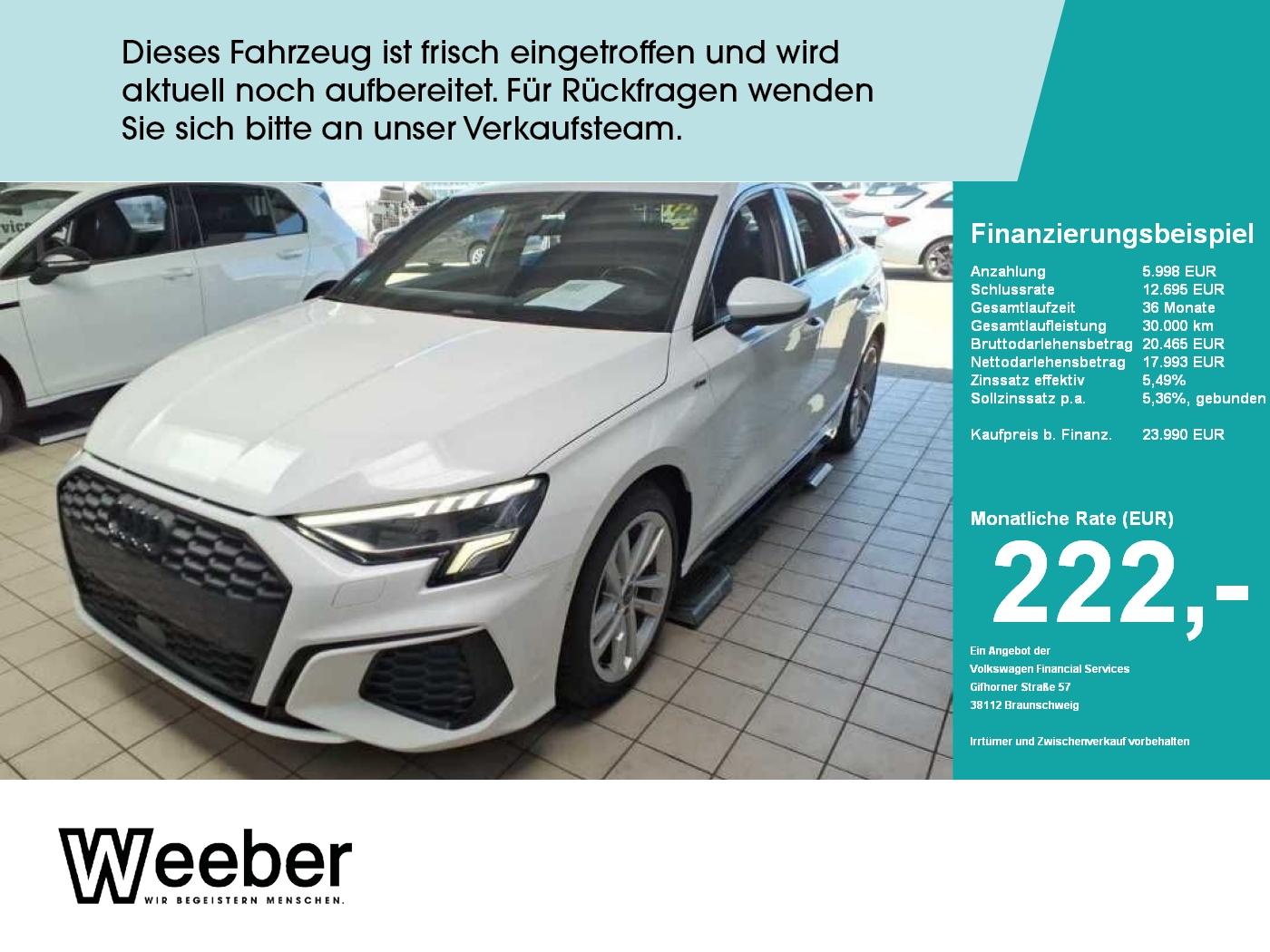 Audi A3 Limousine S line *BLACKSTYLE*PDC*17 LM*LED*NA