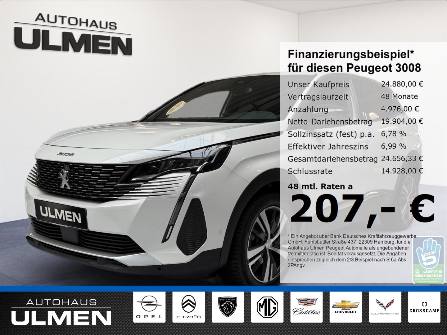 Peugeot 3008 Hybrid 136 Allure All Pack e-DSC6 Navi Schl